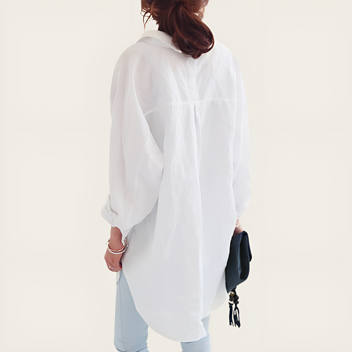 Maxima® - Oversized Linnen Shirt voor Vrouwen