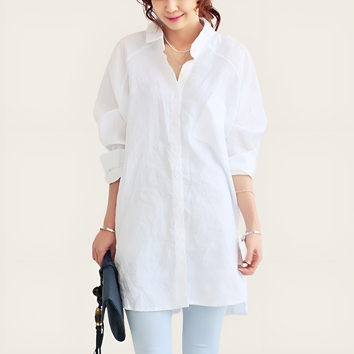 Maxima® - Oversized Linnen Shirt voor Vrouwen