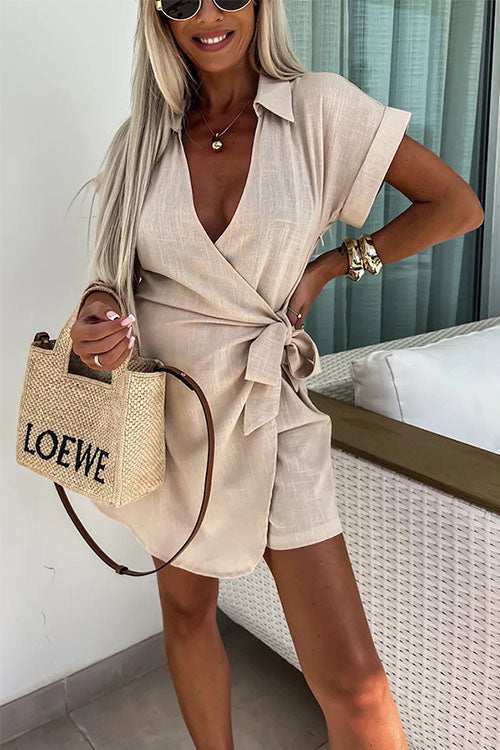 Zarina® - Stijlvolle Jumpsuit met Korte Mouwen