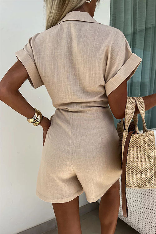 Zarina® - Stijlvolle Jumpsuit met Korte Mouwen