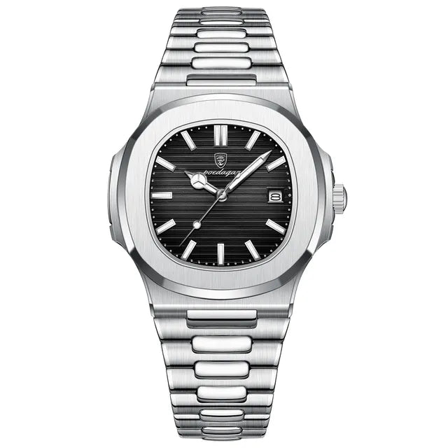 Stephan® - Klassiek Roestvrij Heren Horloge