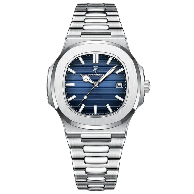 Stephan® - Klassiek Roestvrij Heren Horloge