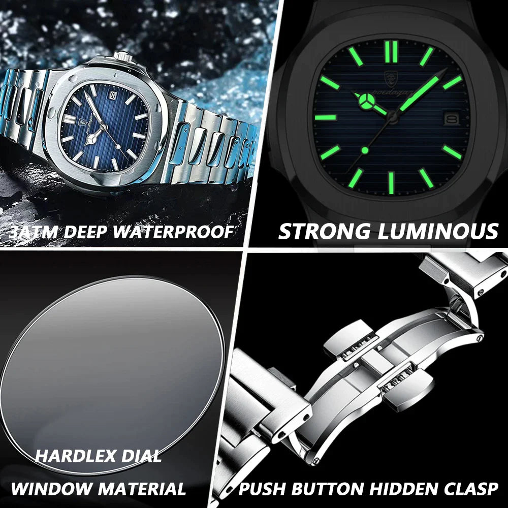 Stephan® - Klassiek Roestvrij Heren Horloge