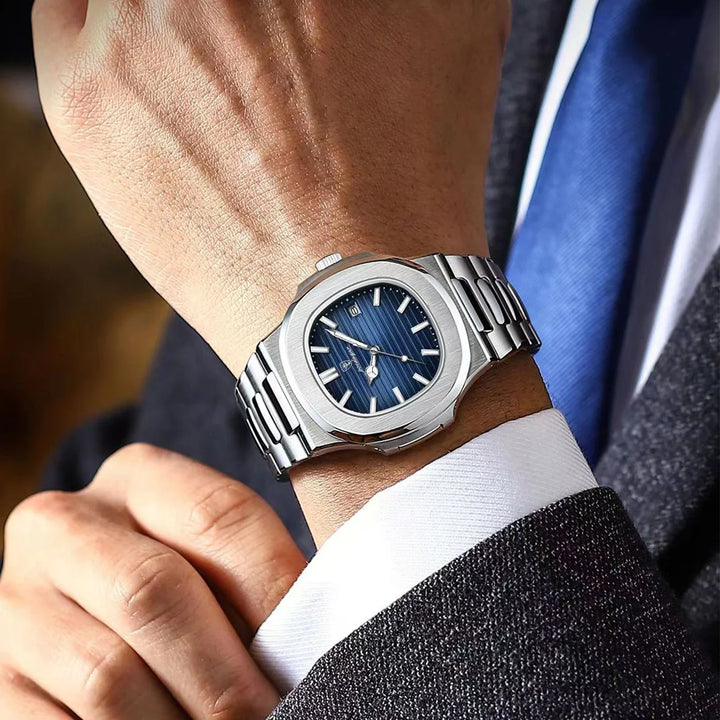 Stephan® - Klassiek Roestvrij Heren Horloge