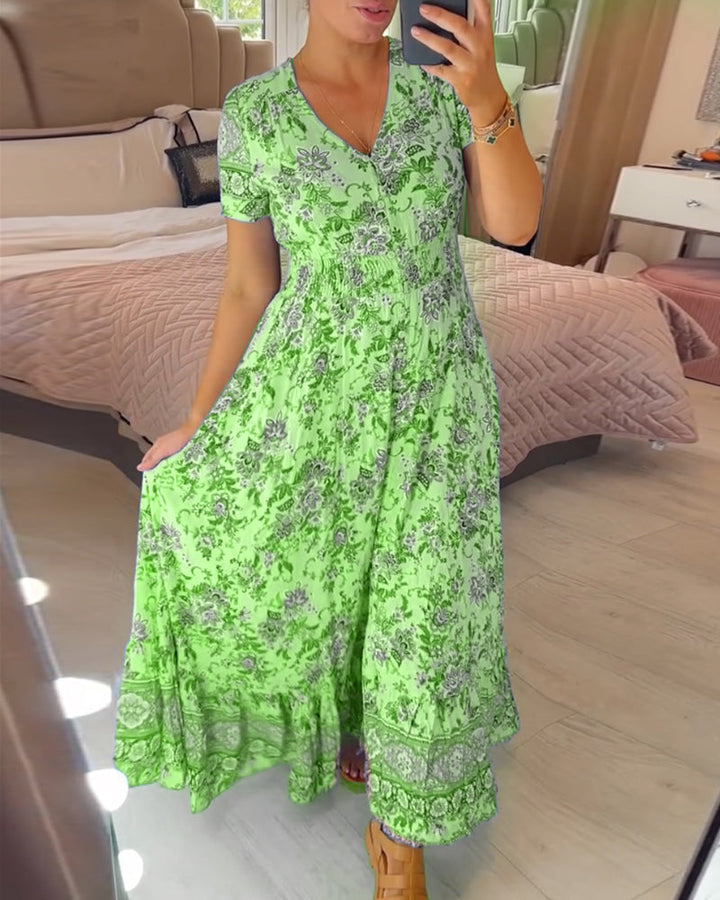 Elvira® - Comfortabele Zomer Jurk met V-hals