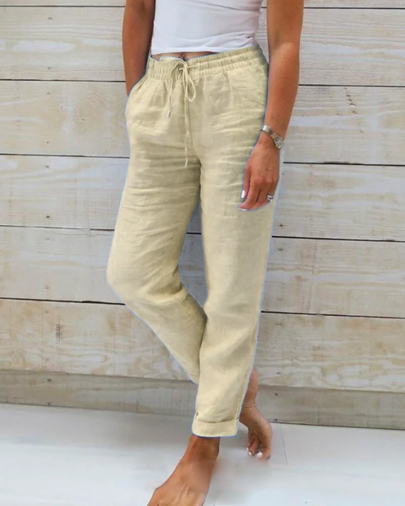 Cecilia® - Casual Linnen Dames Broek