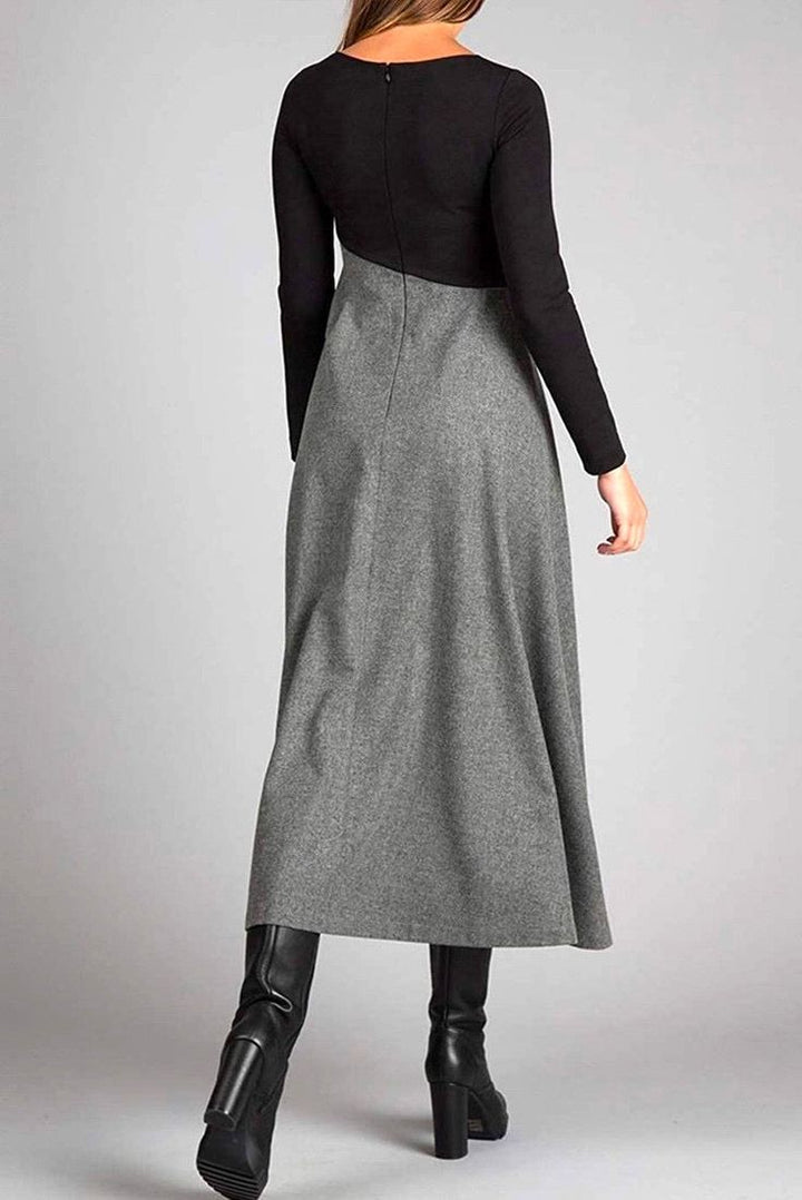 Cora® - Elegantes Maxikleid mit langen Ärmeln