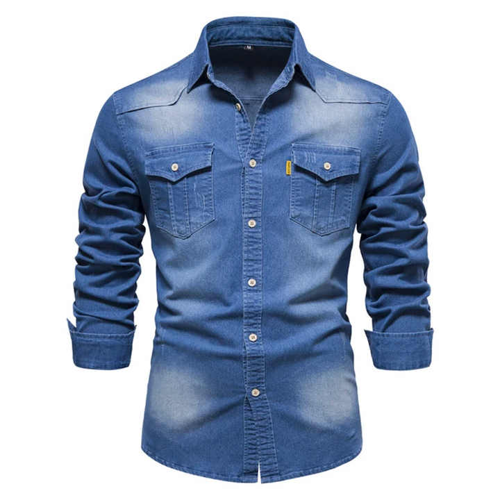 Mick® - Stijlvolle Denim Heren Overhemd