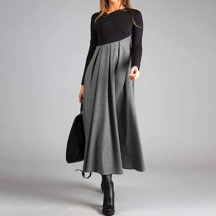 Cora® - Elegantes Maxikleid mit langen Ärmeln