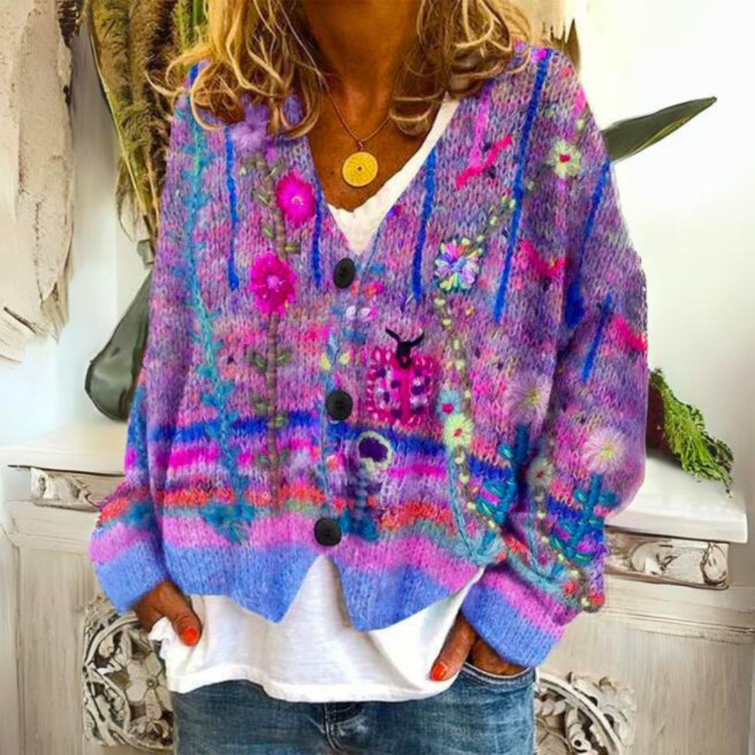 Hanne® - Modieus Vest met Bloemenprint