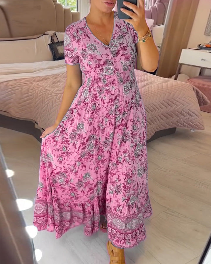 Elvira® - Comfortabele Zomer Jurk met V-hals