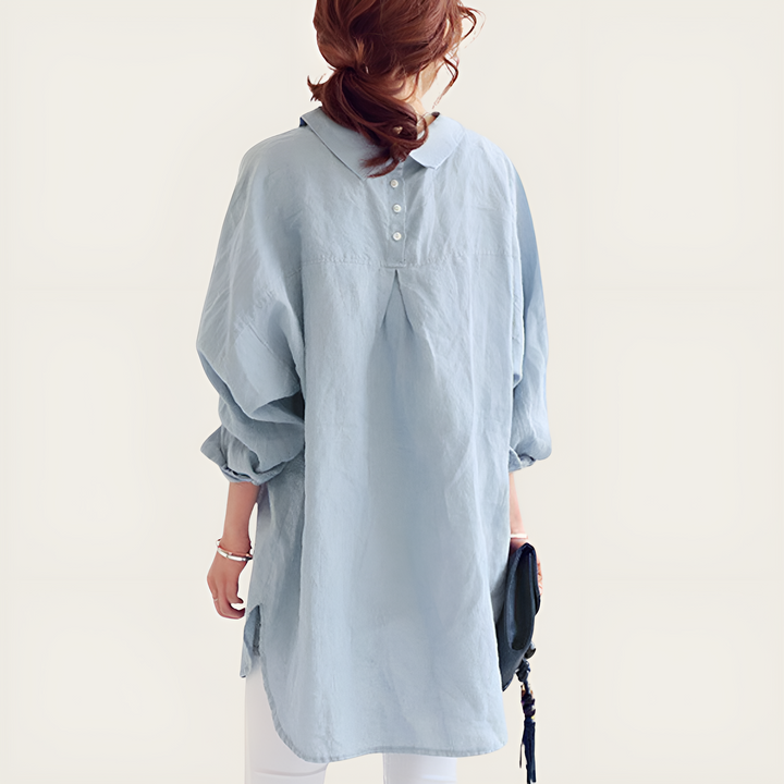 Maxima® - Oversized Linnen Shirt voor Vrouwen