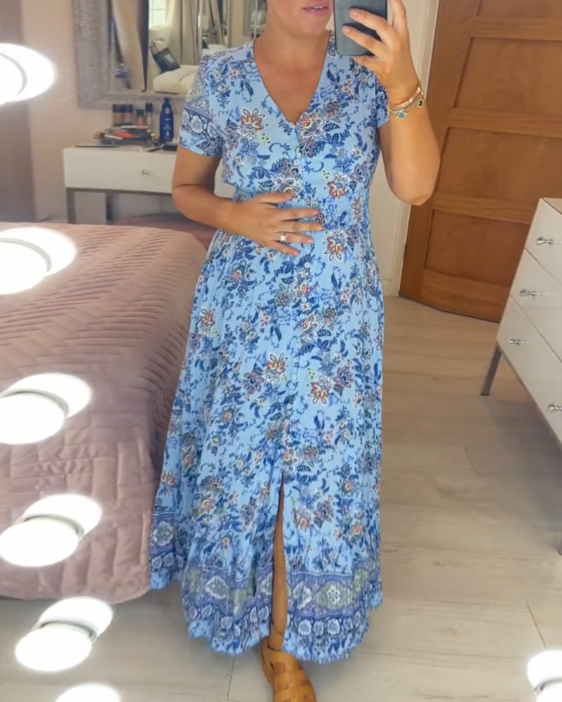 Elvira® - Comfortabele Zomer Jurk met V-hals