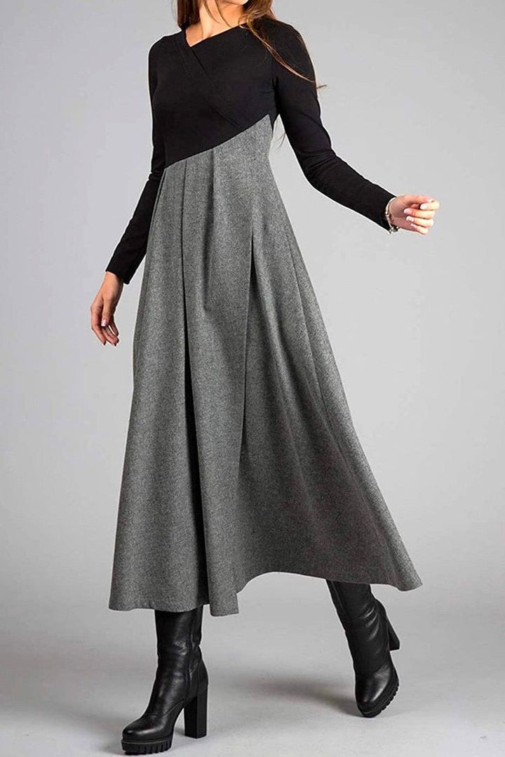 Cora® - Elegantes Maxikleid mit langen Ärmeln