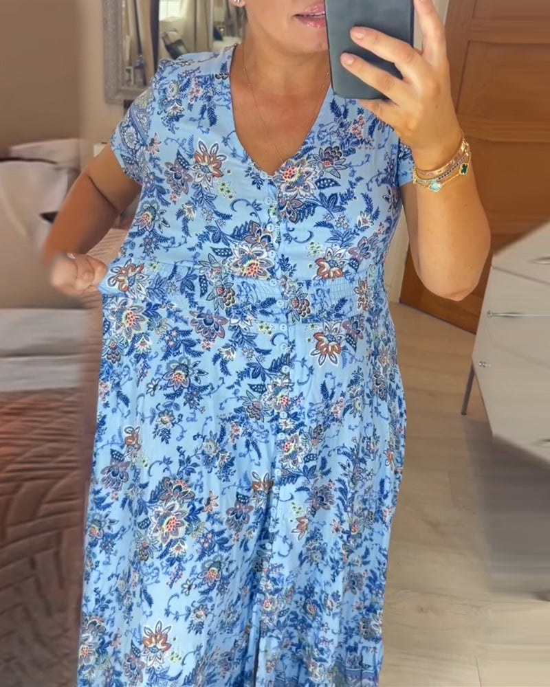 Elvira® - Comfortabele Zomer Jurk met V-hals