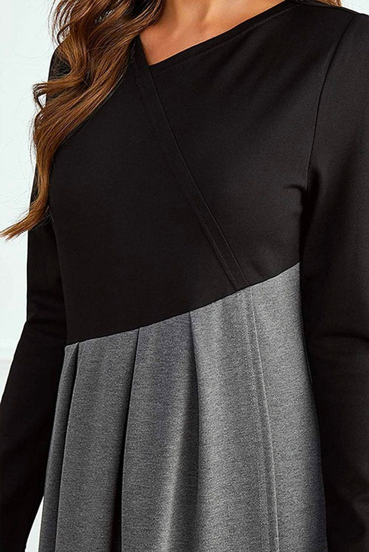 Cora® - Elegantes Maxikleid mit langen Ärmeln