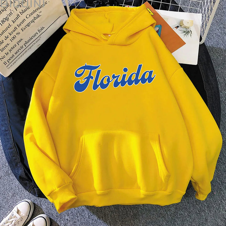 Luca® – Unisex Punk Grafik Hoodie mit Florida Schriftzug