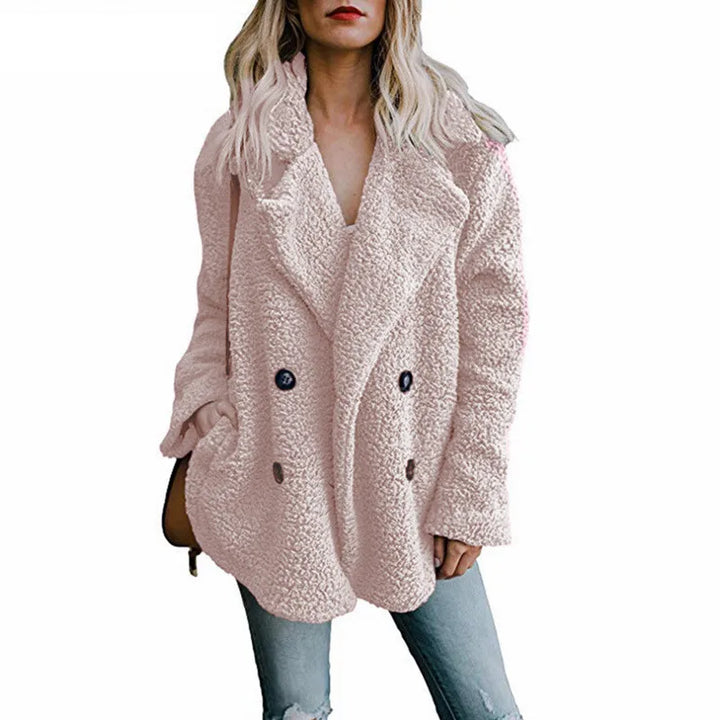 Coat Women Faux Fur Coats Long Sleeve Fluffy Fur Jackets Winter Warm Female Jacket Oversized Women Casual Winter Coat 2021