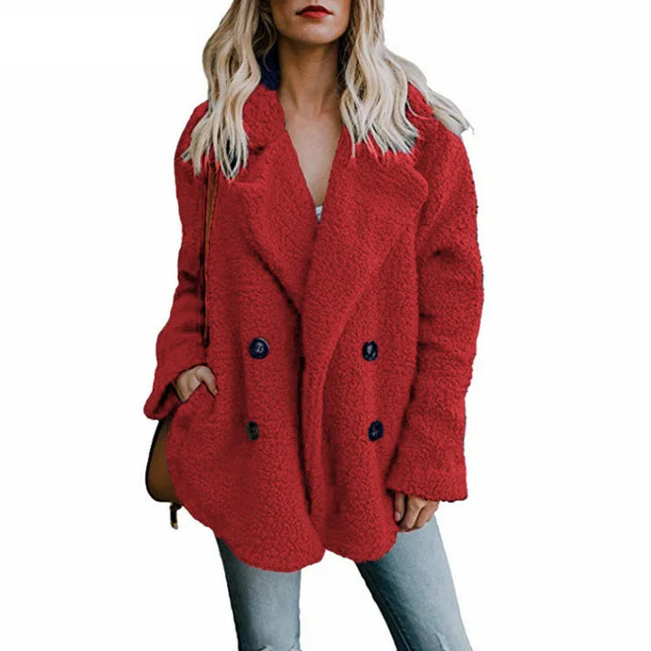 Coat Women Faux Fur Coats Long Sleeve Fluffy Fur Jackets Winter Warm Female Jacket Oversized Women Casual Winter Coat 2021