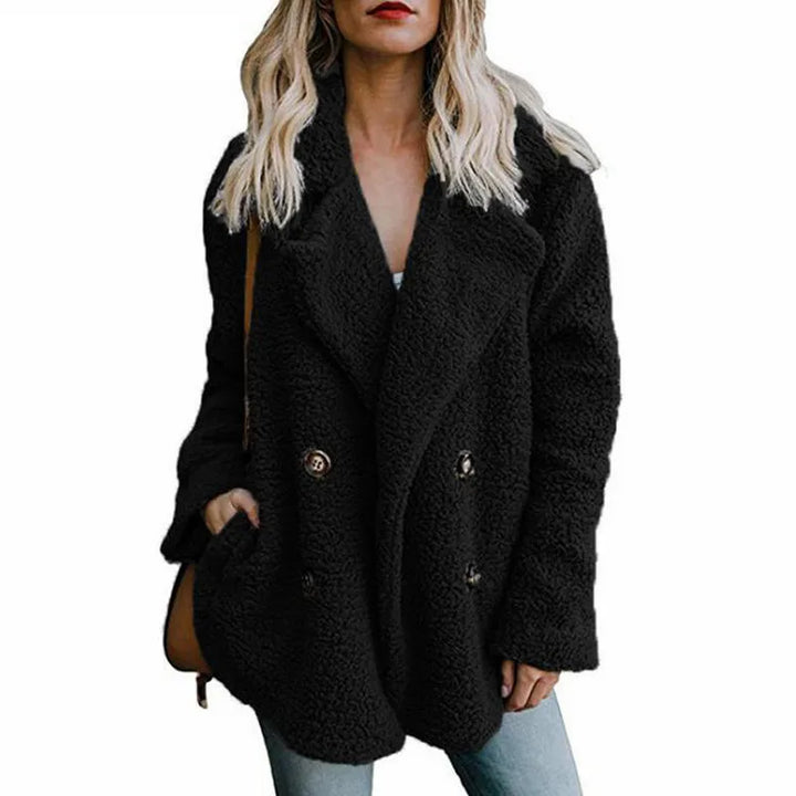Coat Women Faux Fur Coats Long Sleeve Fluffy Fur Jackets Winter Warm Female Jacket Oversized Women Casual Winter Coat 2021