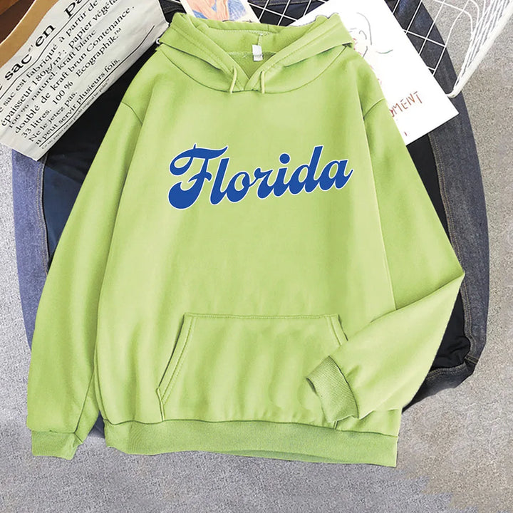 Luca® – Unisex Punk Grafik Hoodie mit Florida Schriftzug