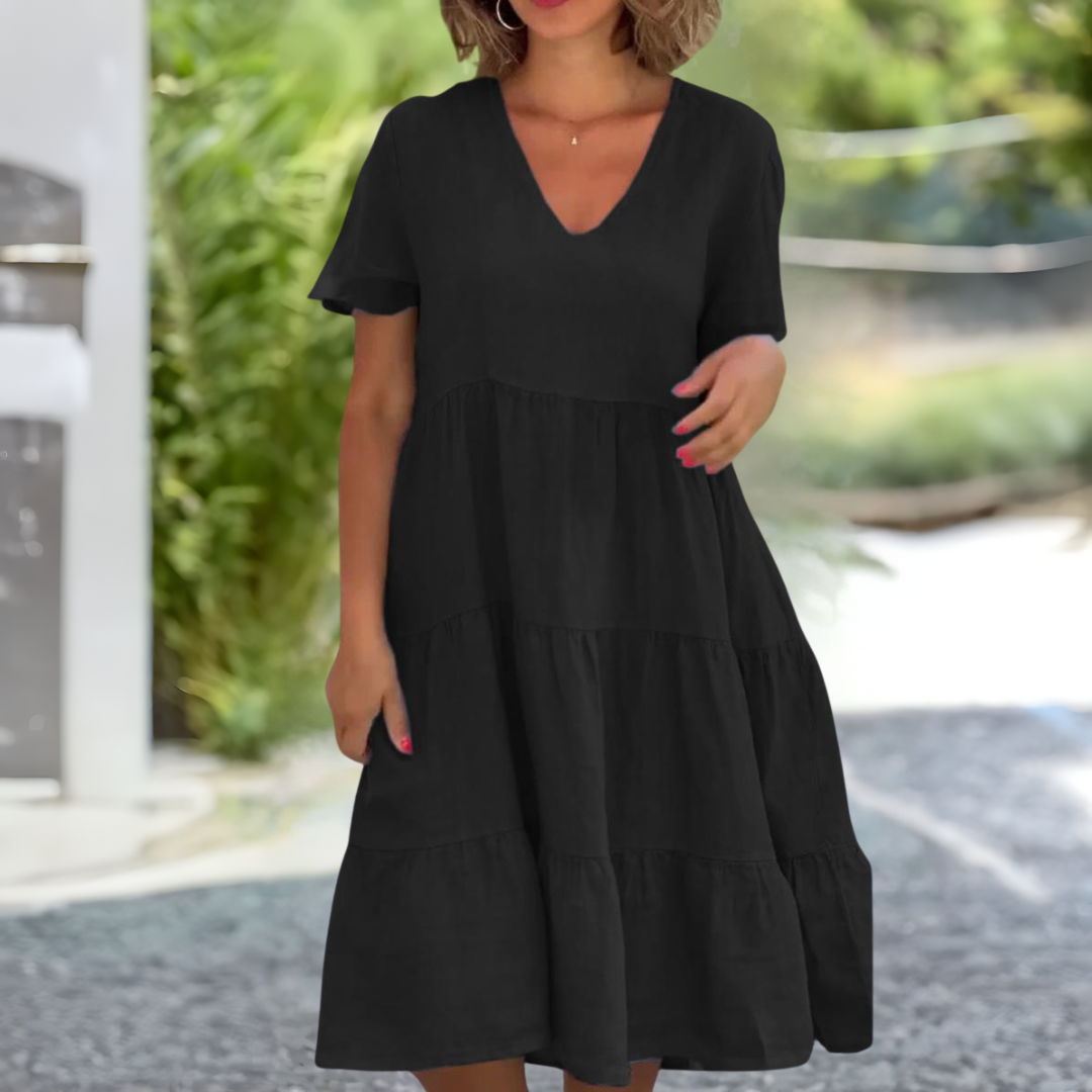 Marijke® - Kleid mit V-Ausschnitt