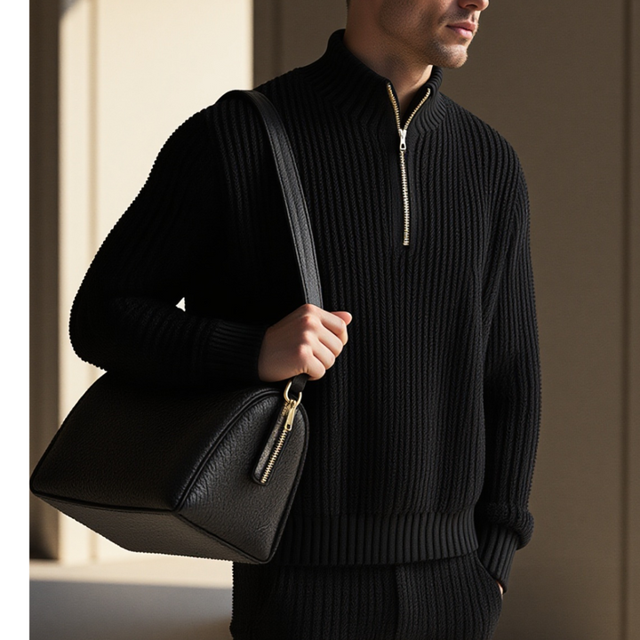 Ludger® - Stilvoller Warmer Pullover mit Reißverschluss