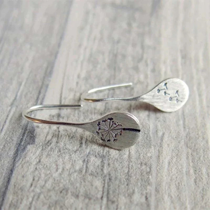 925 Sterling Silber Pusteblumen Ohrringe