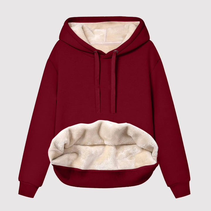 Ella® – Damen Fleece Hoodie mit Kuschel Fütterung