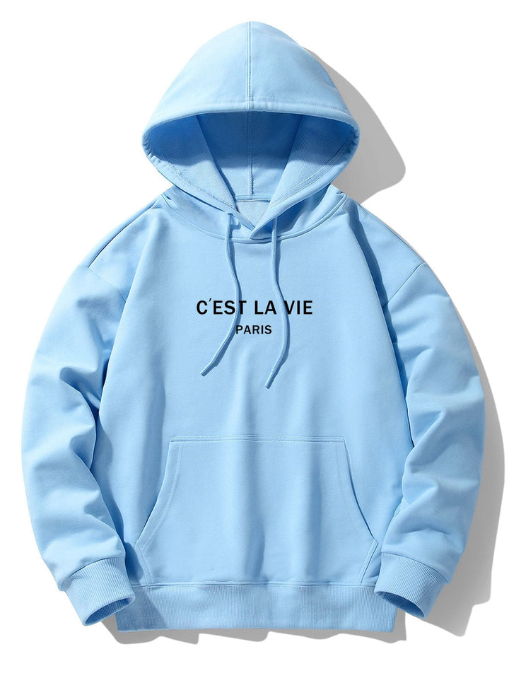 Inès® -  Stijlvolle Hoodie "C'est La Vie" Paris