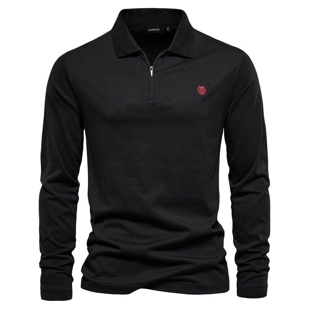Reinier® - Unifarbenes Luxus-Poloshirt