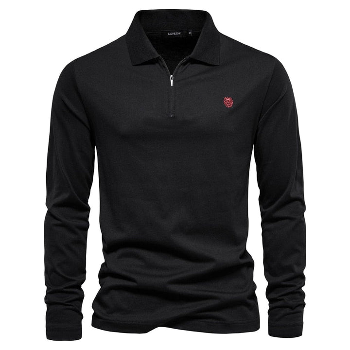 Reinier® - Unifarbenes Luxus-Poloshirt