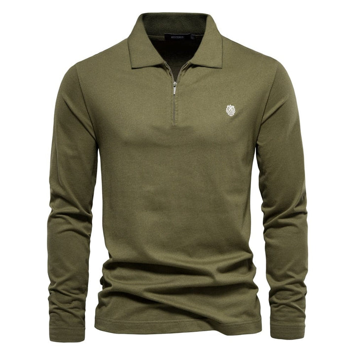 Reinier® - Unifarbenes Luxus-Poloshirt