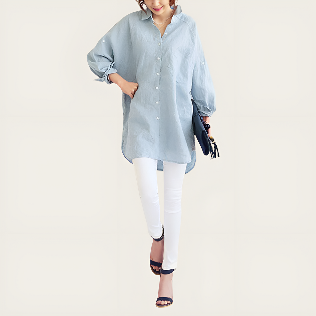 Maxima® - Oversized Linnen Shirt voor Vrouwen