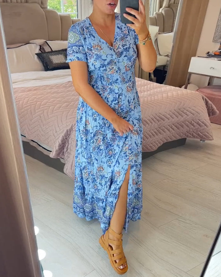 Elvira® - Comfortabele Zomer Jurk met V-hals
