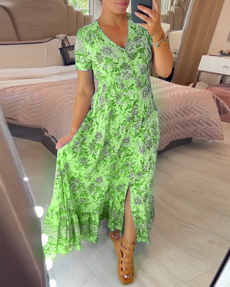 Elvira® - Comfortabele Zomer Jurk met V-hals