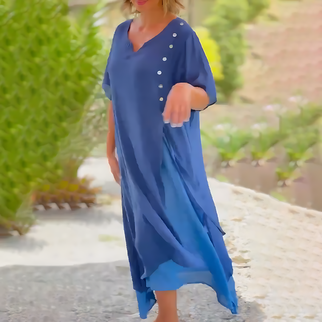 Janneke® - Kleid mit V-Ausschnitt