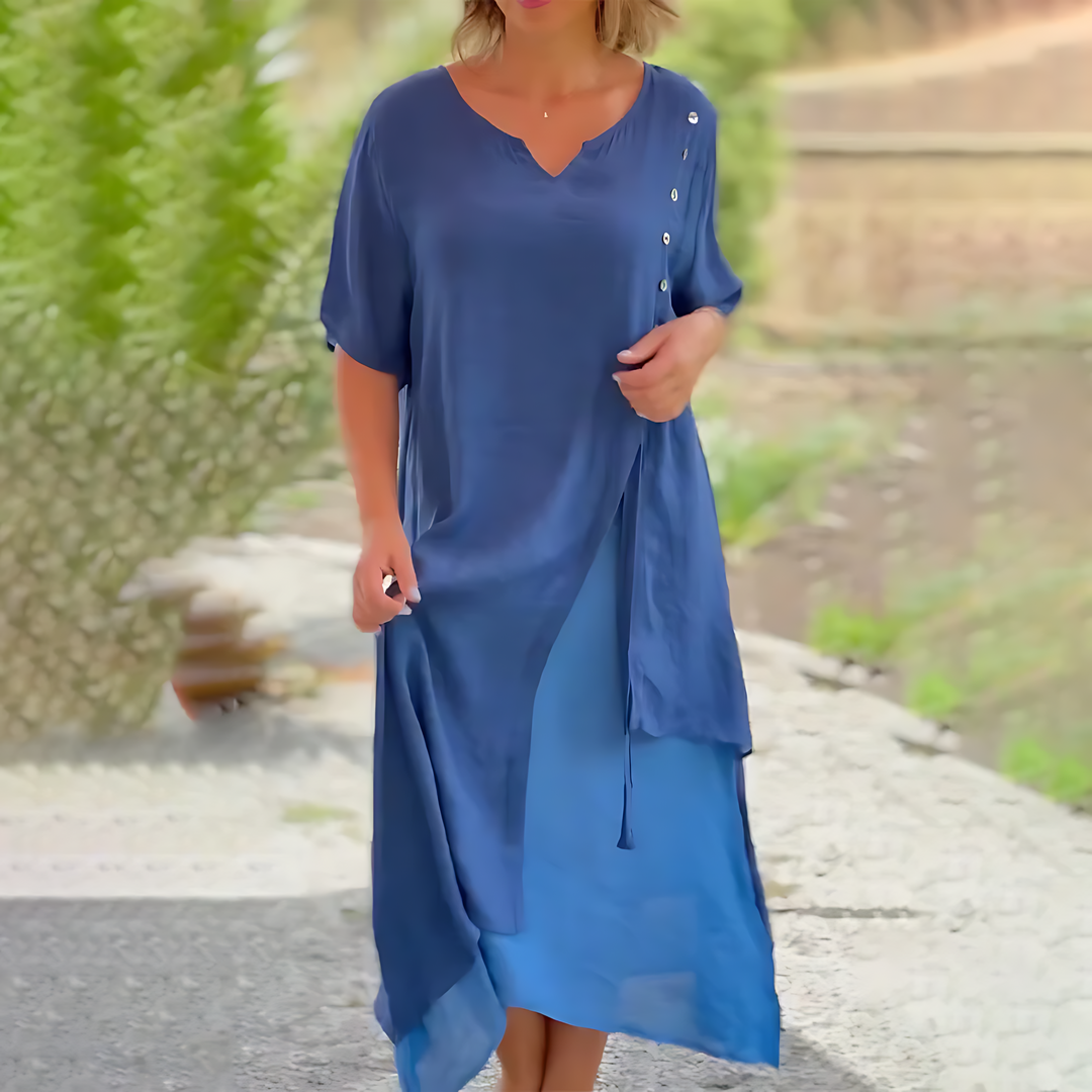 Janneke® - Kleid mit V-Ausschnitt