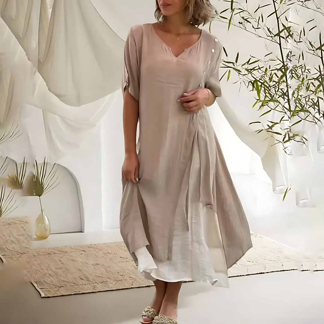 Janneke® - Kleid mit V-Ausschnitt