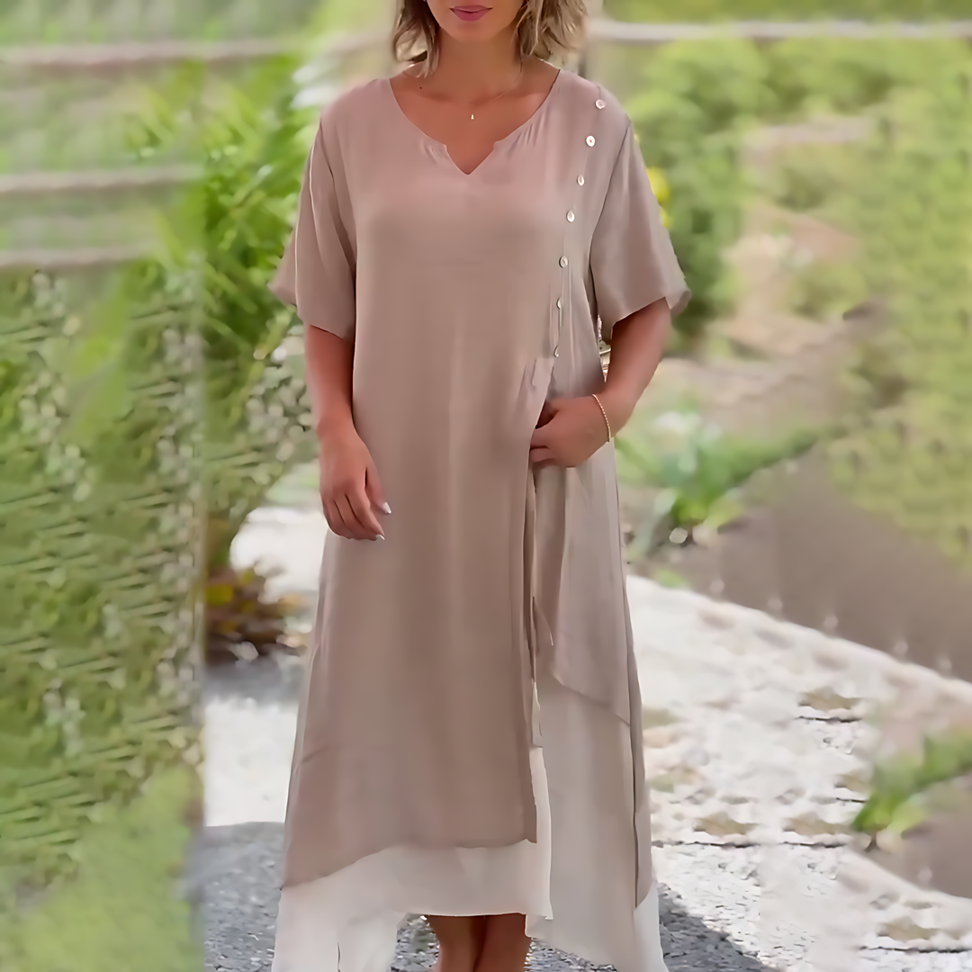 Janneke® - Kleid mit V-Ausschnitt