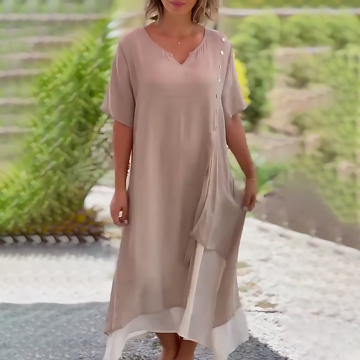 Janneke® - Kleid mit V-Ausschnitt