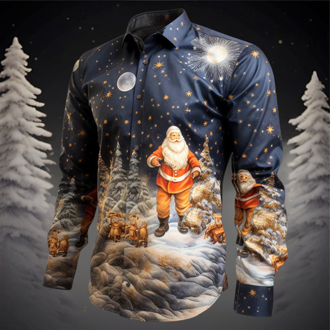Christian® - Bequeme Hemd mit Weihnachtsdruck