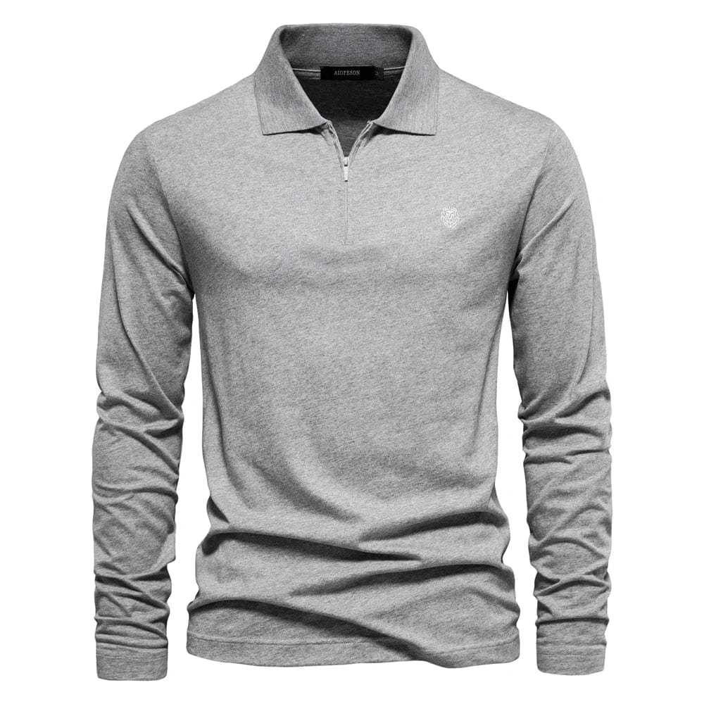 Reinier® - Unifarbenes Luxus-Poloshirt