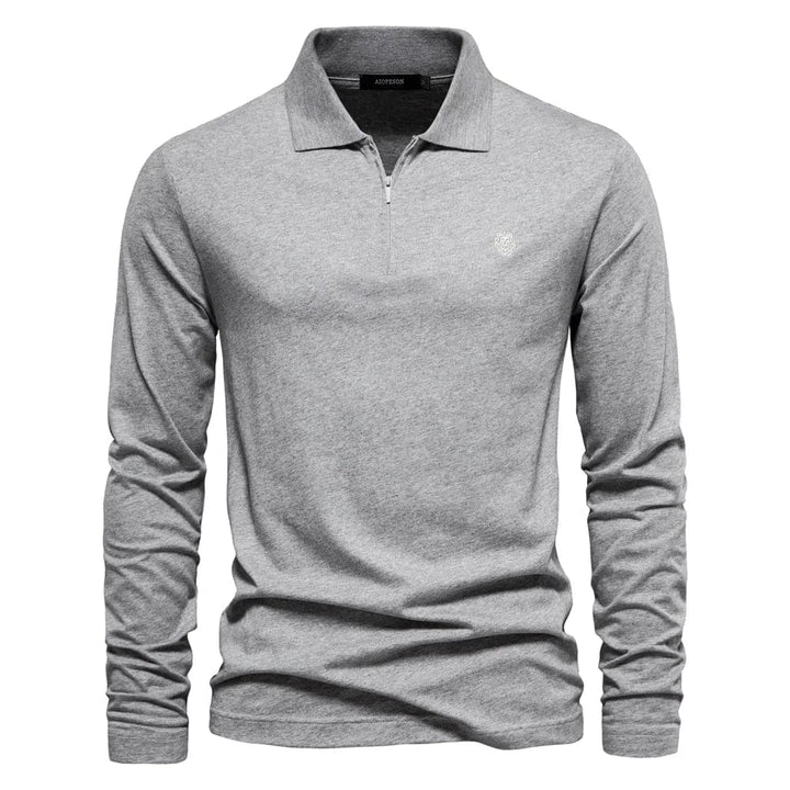 Reinier® - Unifarbenes Luxus-Poloshirt