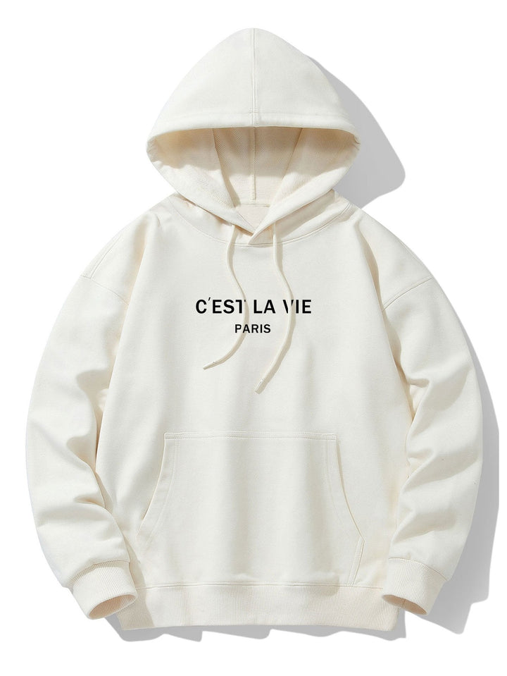 Inès® -  Stijlvolle Hoodie "C'est La Vie" Paris