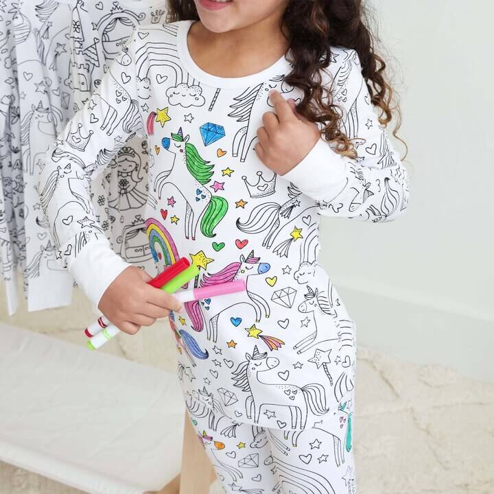 Inkleurbare Kinderpyjama® - Breng Dromen Tot Leven Tijdens Het Slapen