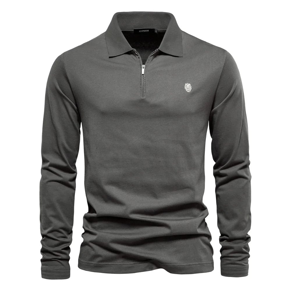 Reinier® - Unifarbenes Luxus-Poloshirt