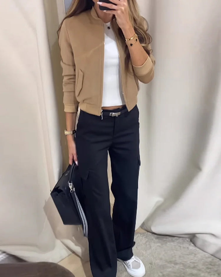 Evi® - Stylisches zweiteiliges Herbst-Set