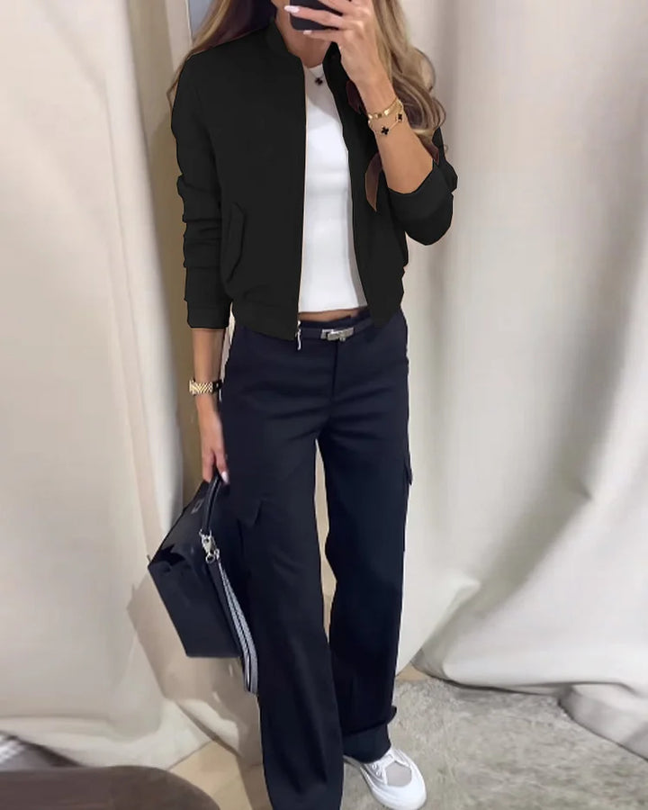 Evi® - Stylisches zweiteiliges Herbst-Set