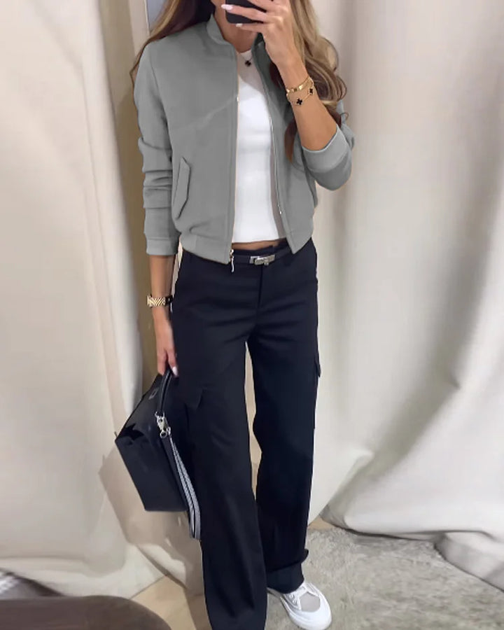Evi® - Stylisches zweiteiliges Herbst-Set